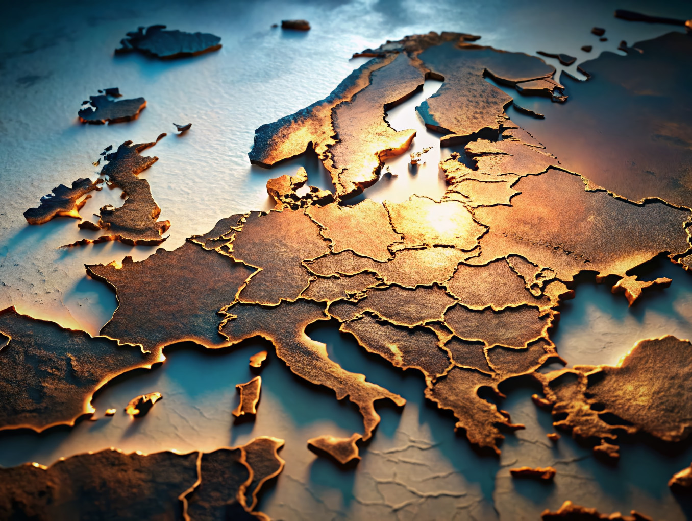 Image of European borders seen from above