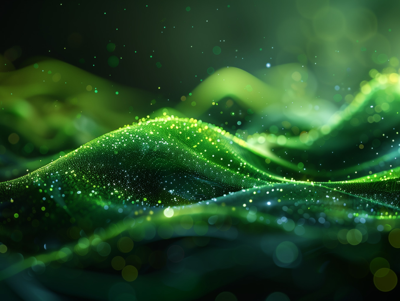 green waves