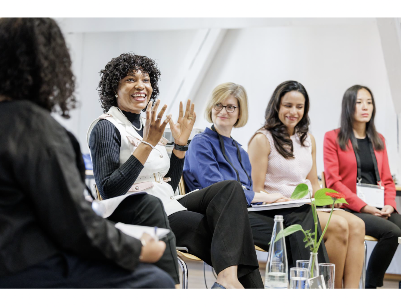 A group of women talking