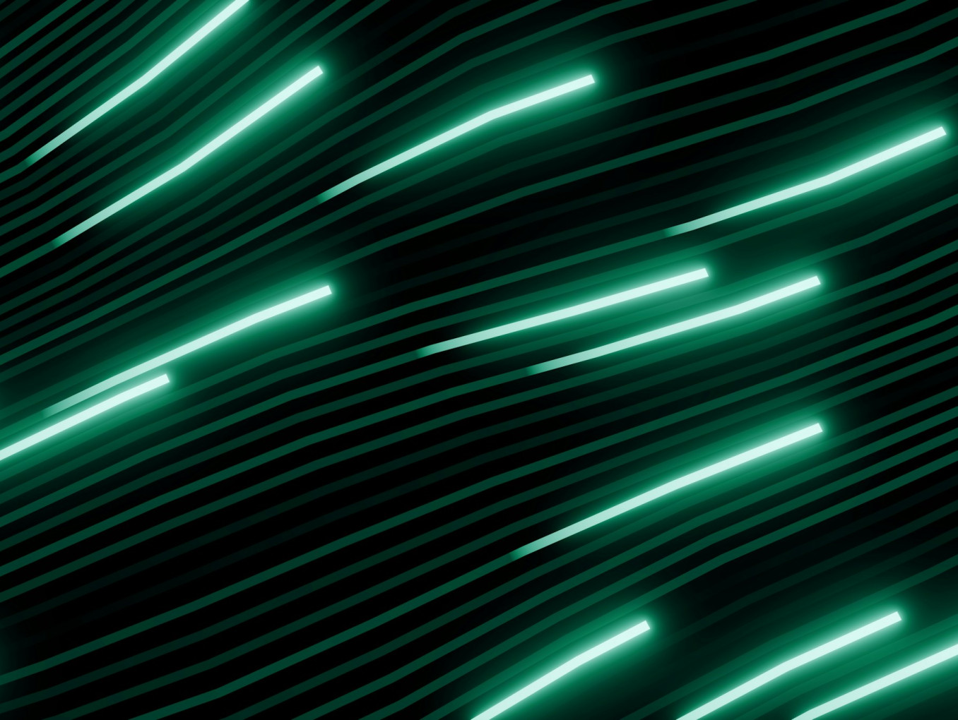 grüne neon Linien
