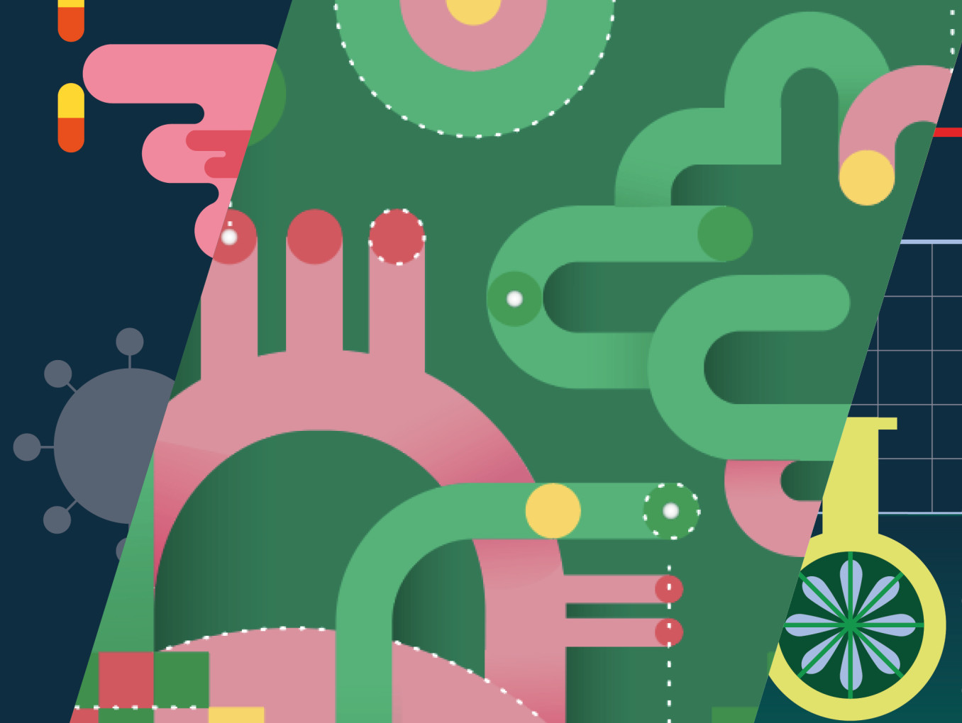 Scientific event illustration