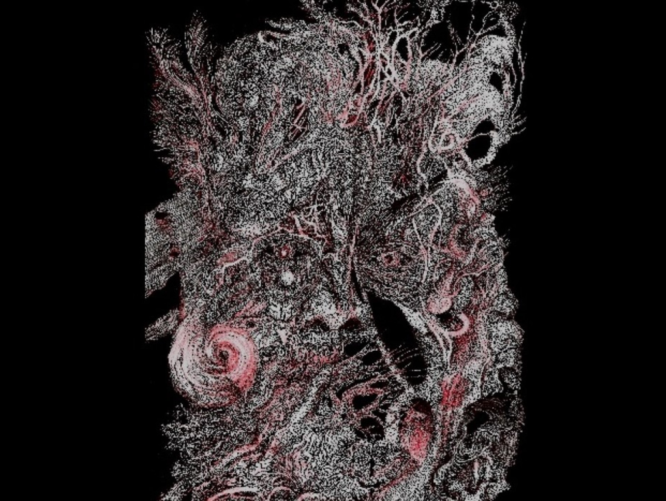 Painting of a person with mental disorder