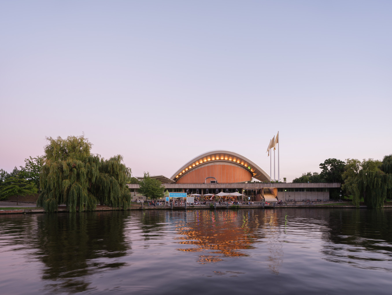 Haus der Kulturen der Welt from across the Spree