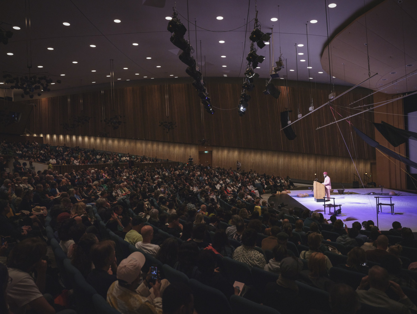 A full auditorium