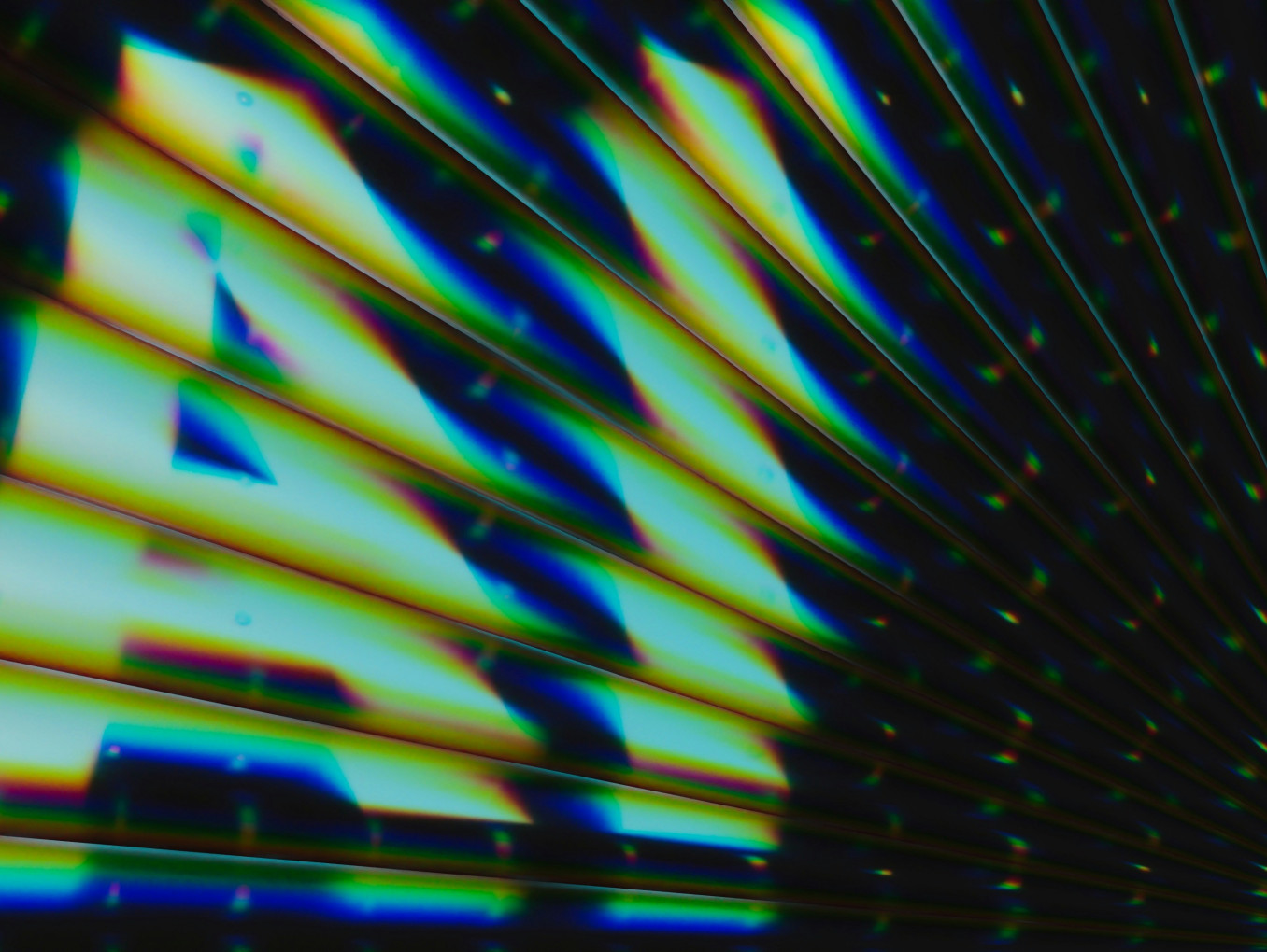 A shimmering text saying "AI". 