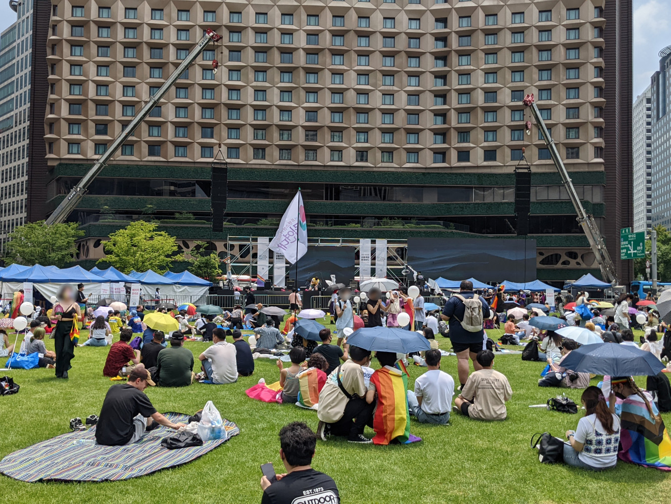 Queer pride in Seoul, South Korea.