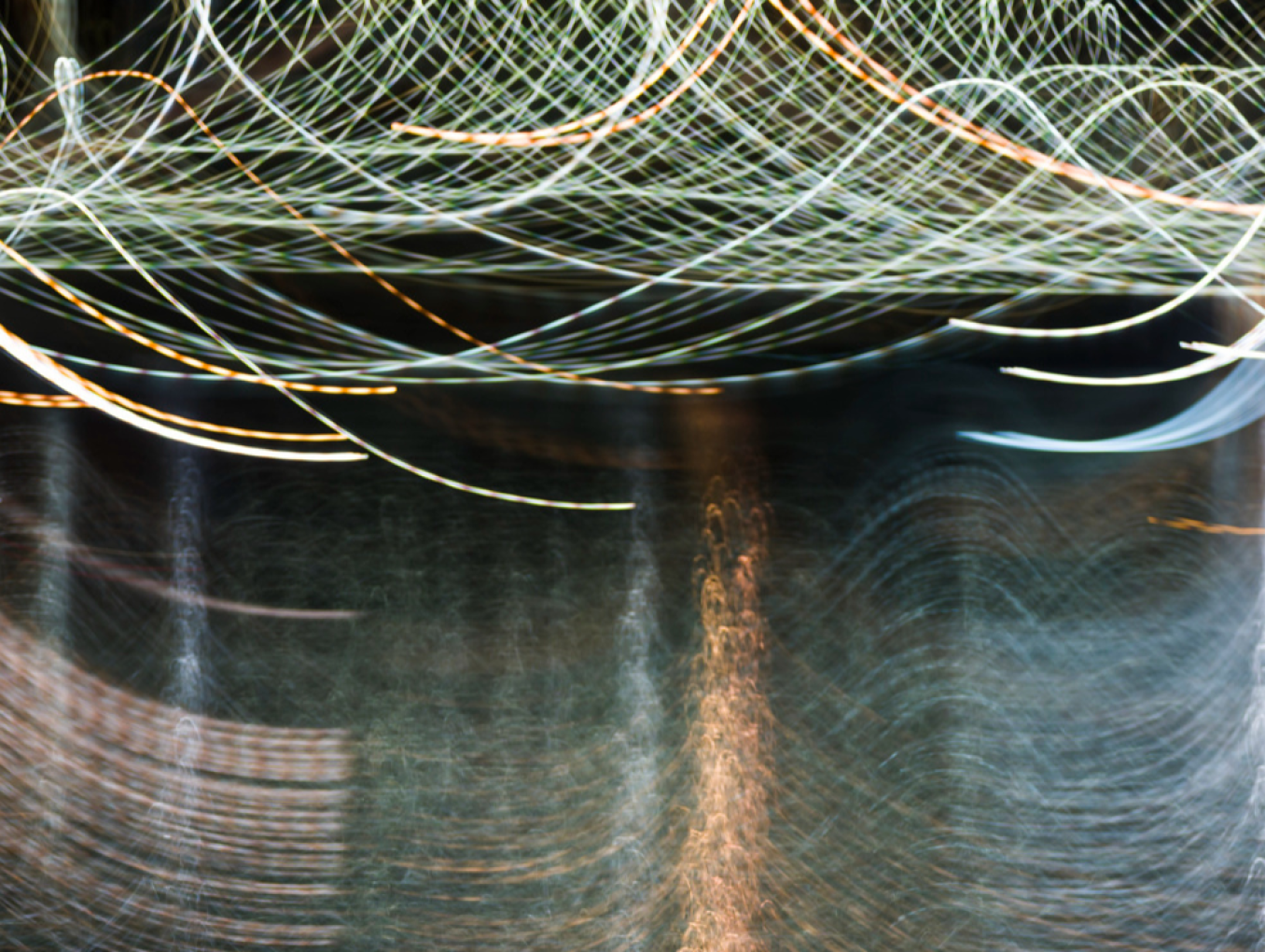 abstract lights and water