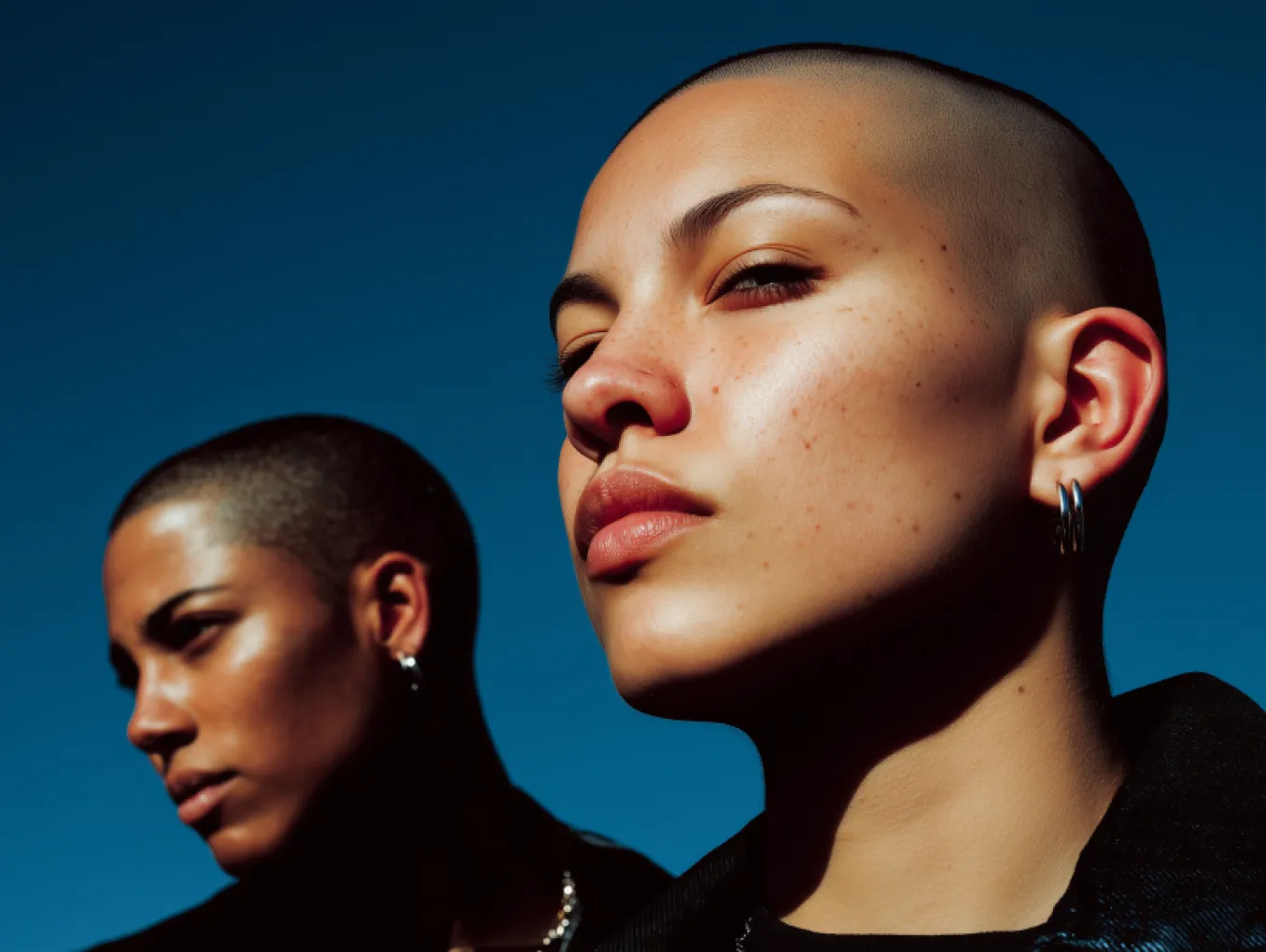 Image of two people, not looking at the camera.