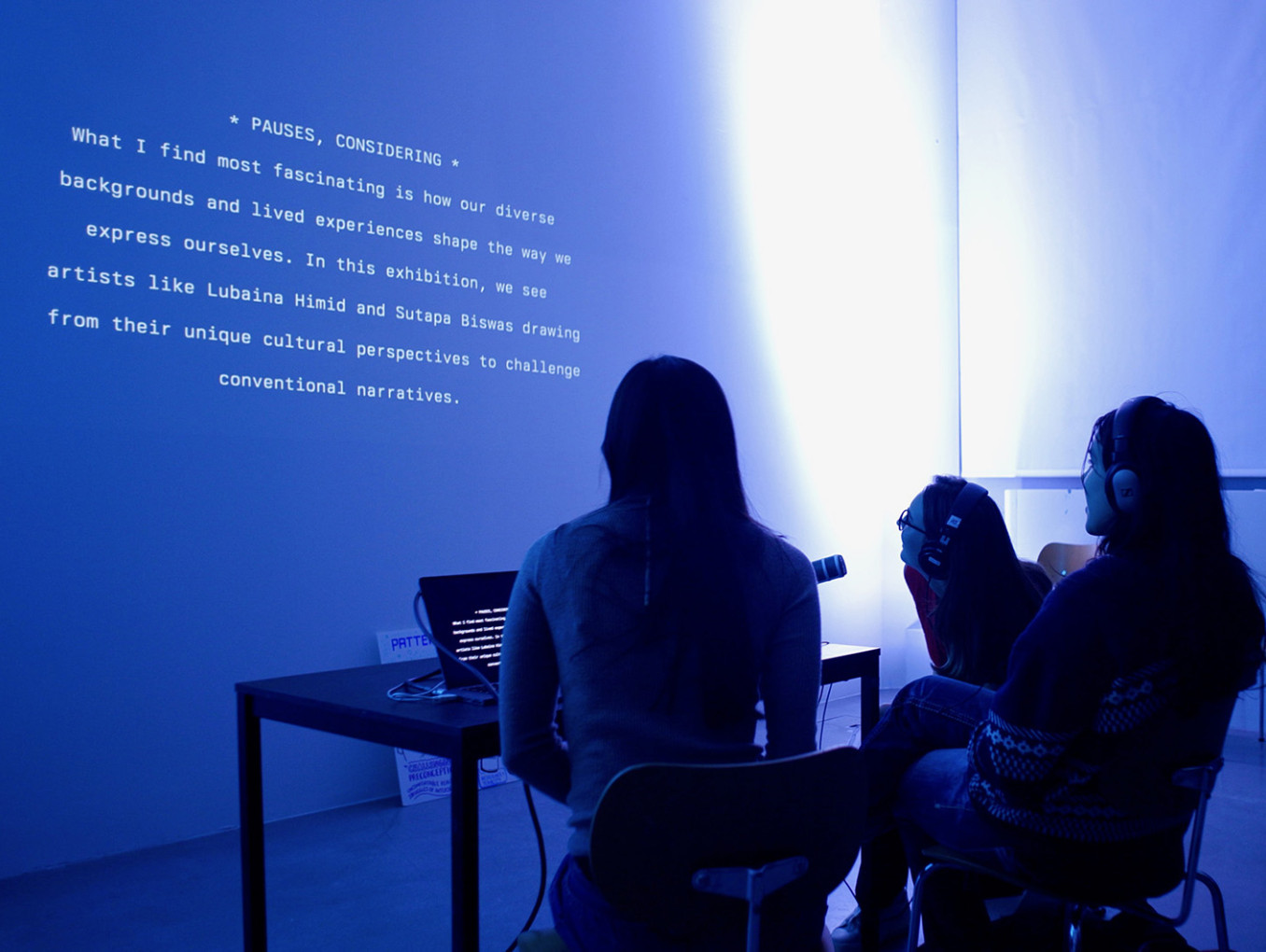 Electronic Life AI exhibition installation, Tate Britain, 2024. 