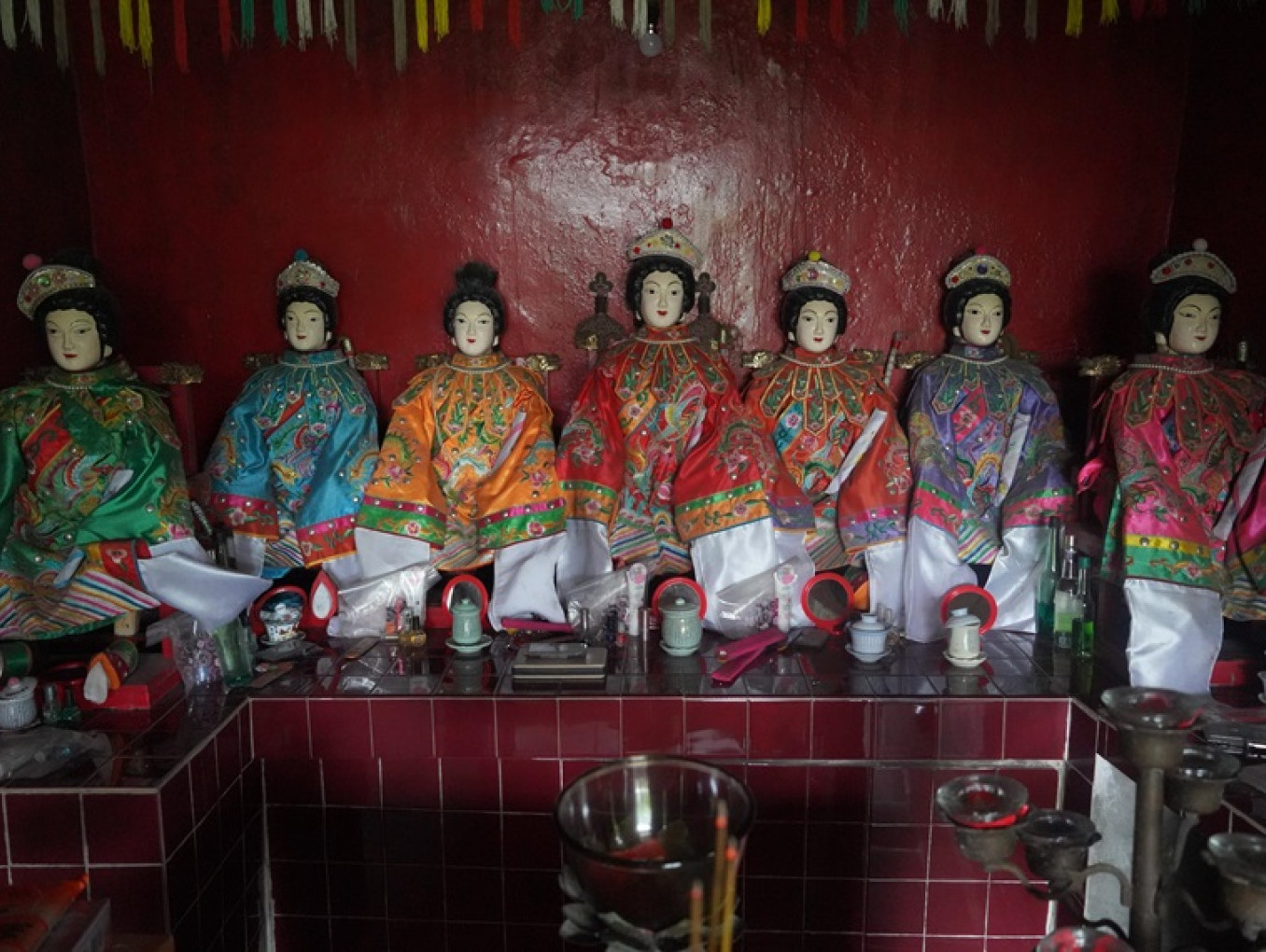 A view of Asian dolls