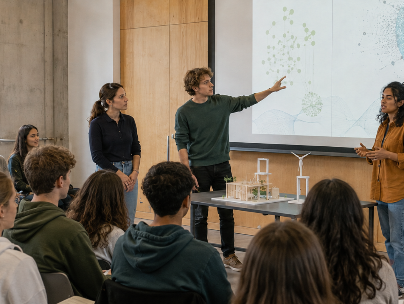 Students present their research to audience of 30.
