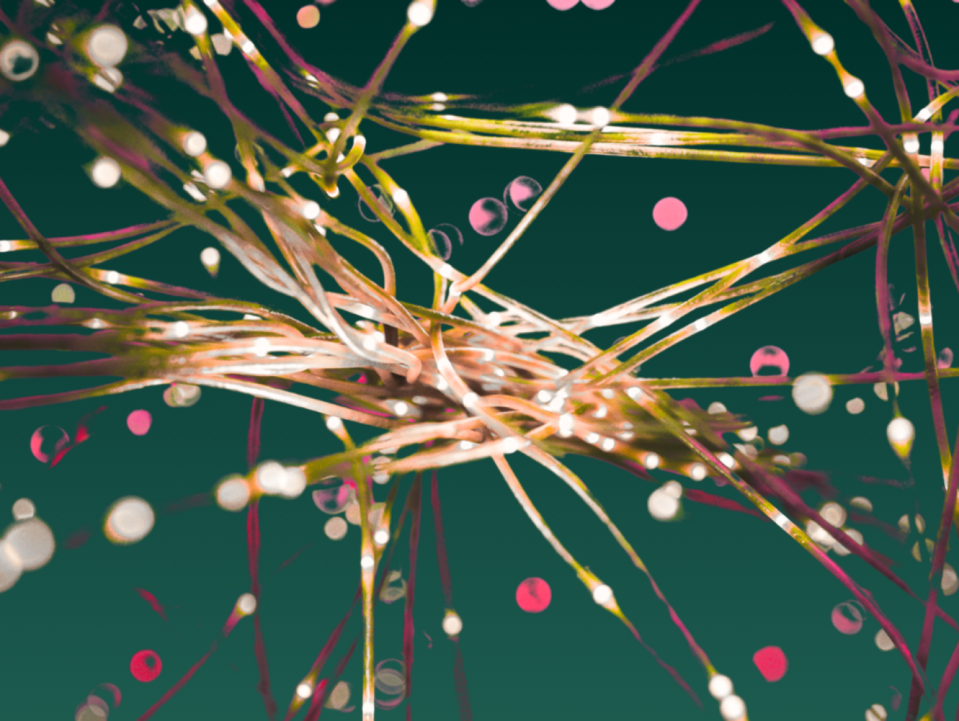 Two digital human profiles face each other across glowing networks, suggesting science, dialogue and connection across borders.