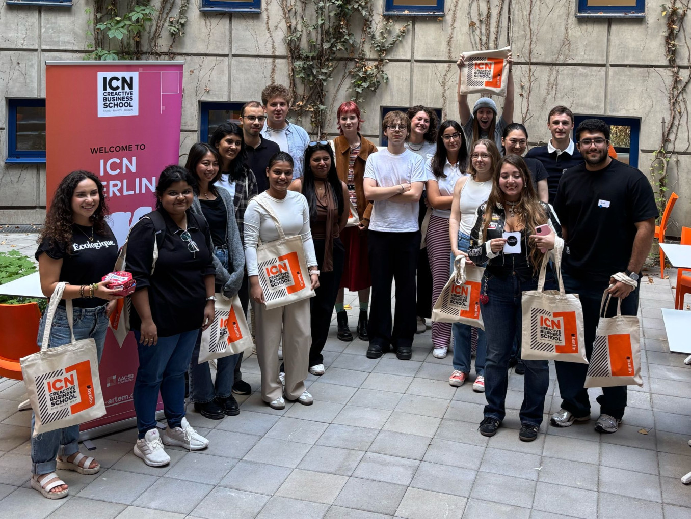 Participants to a workshop at ICN BERLIN