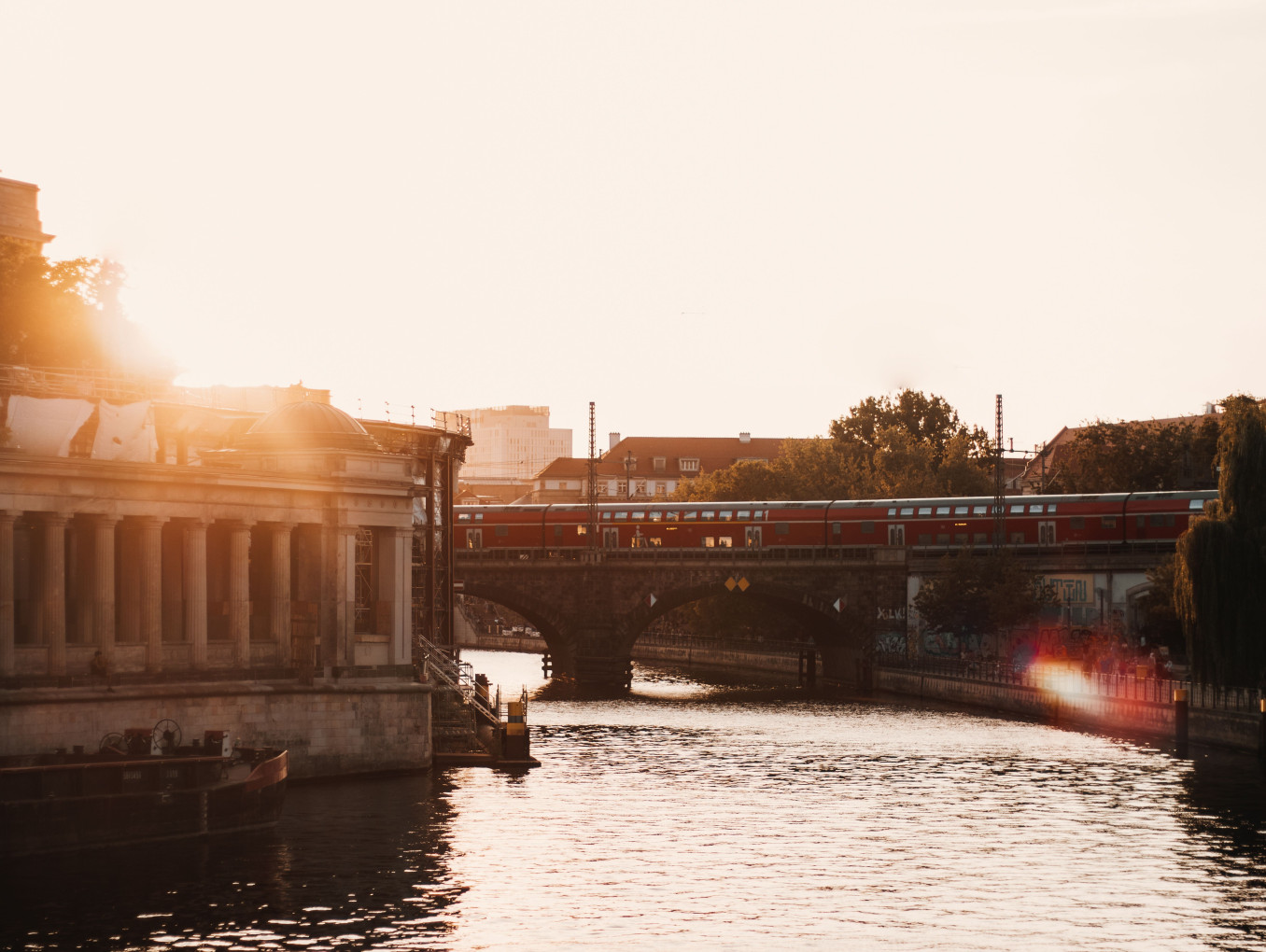 Sonnenuntergang an der Spree