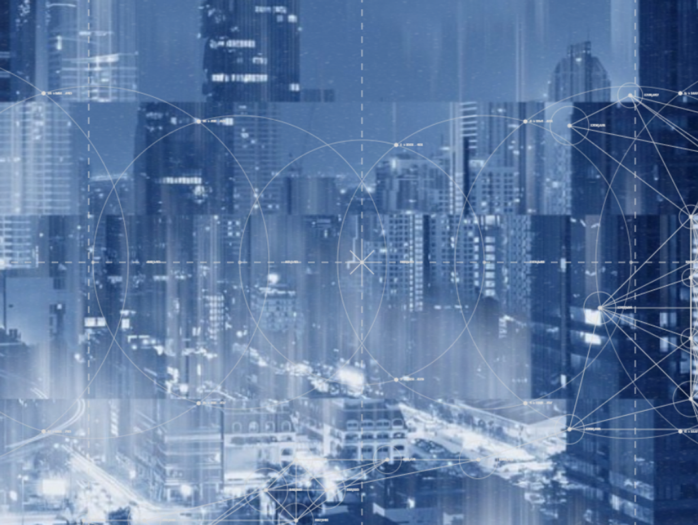 Futuristische Stadtlandschaft