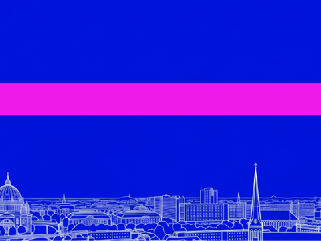 Drawing of Berlin skyline