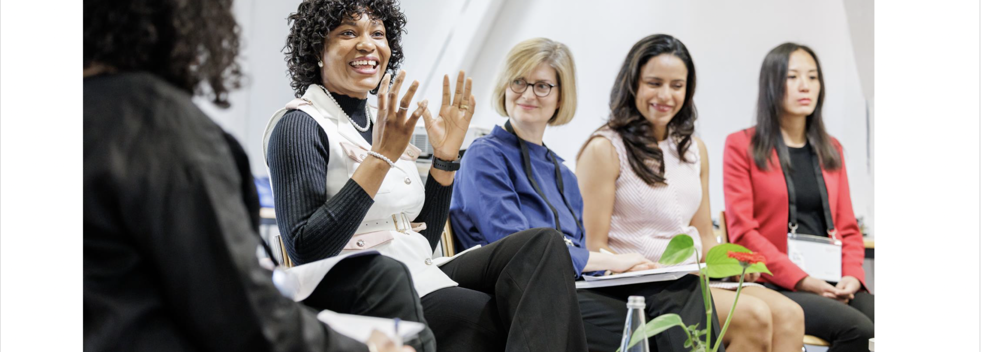 A group of women talking