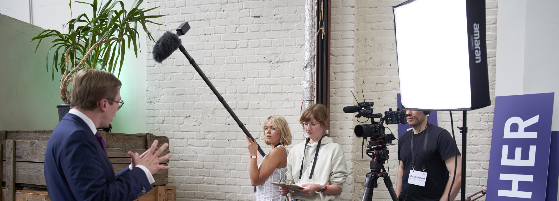 interview on site 