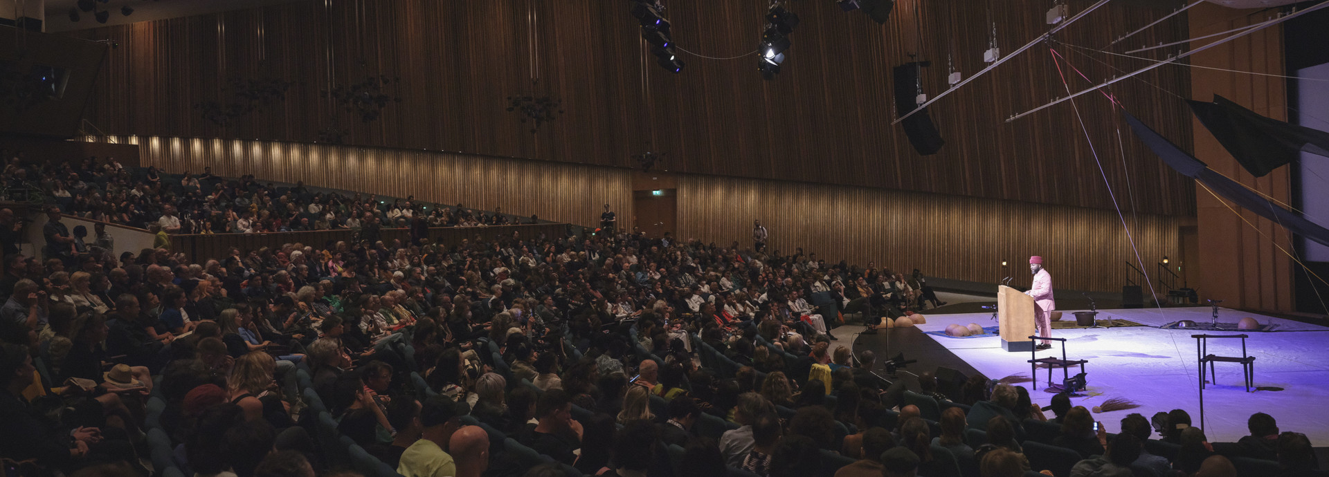 A full auditorium