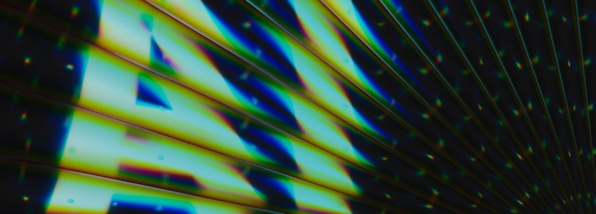 A shimmering text saying "AI". 