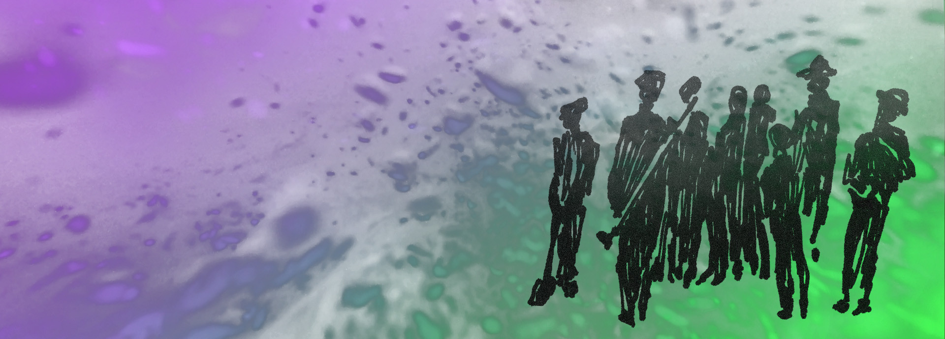 Symbolic image of communities at rivers