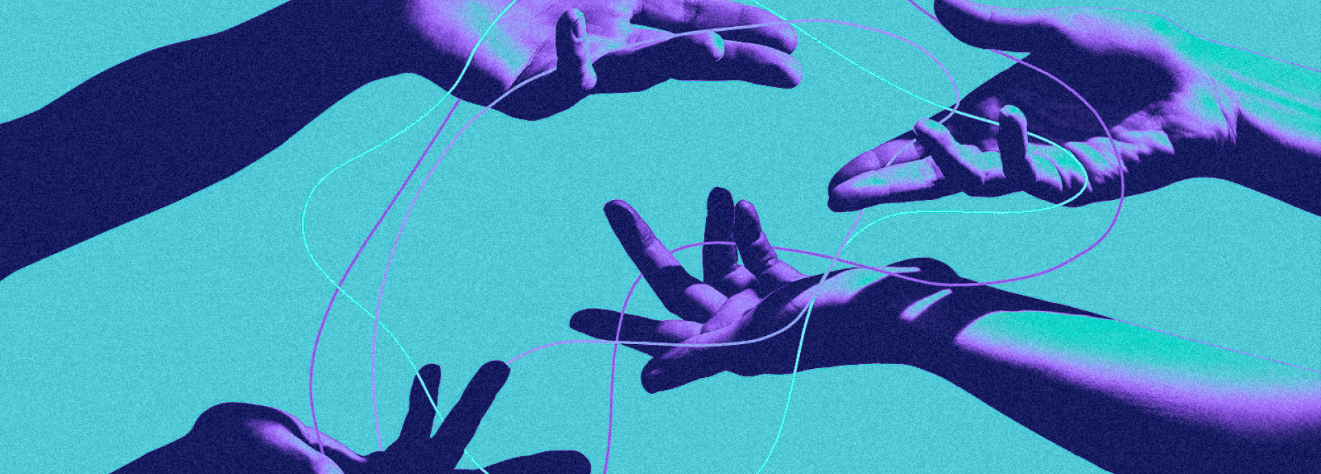 Hands reaching out to each other