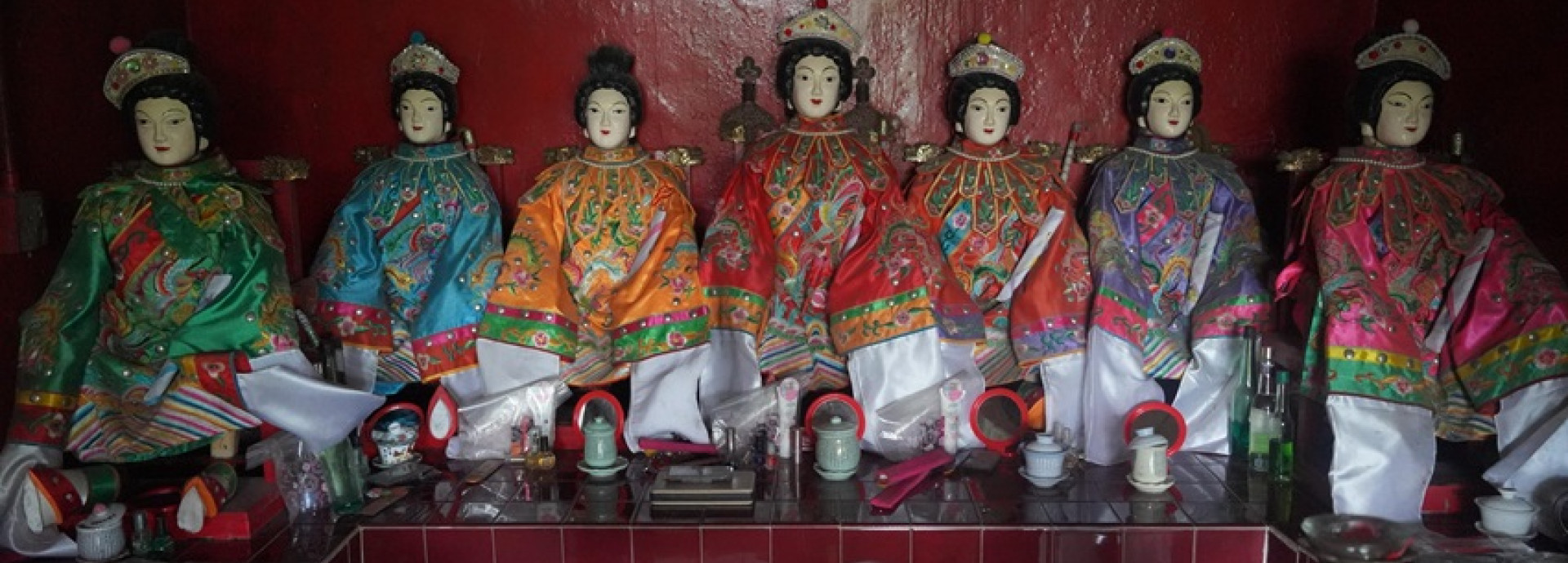 A view of Asian dolls