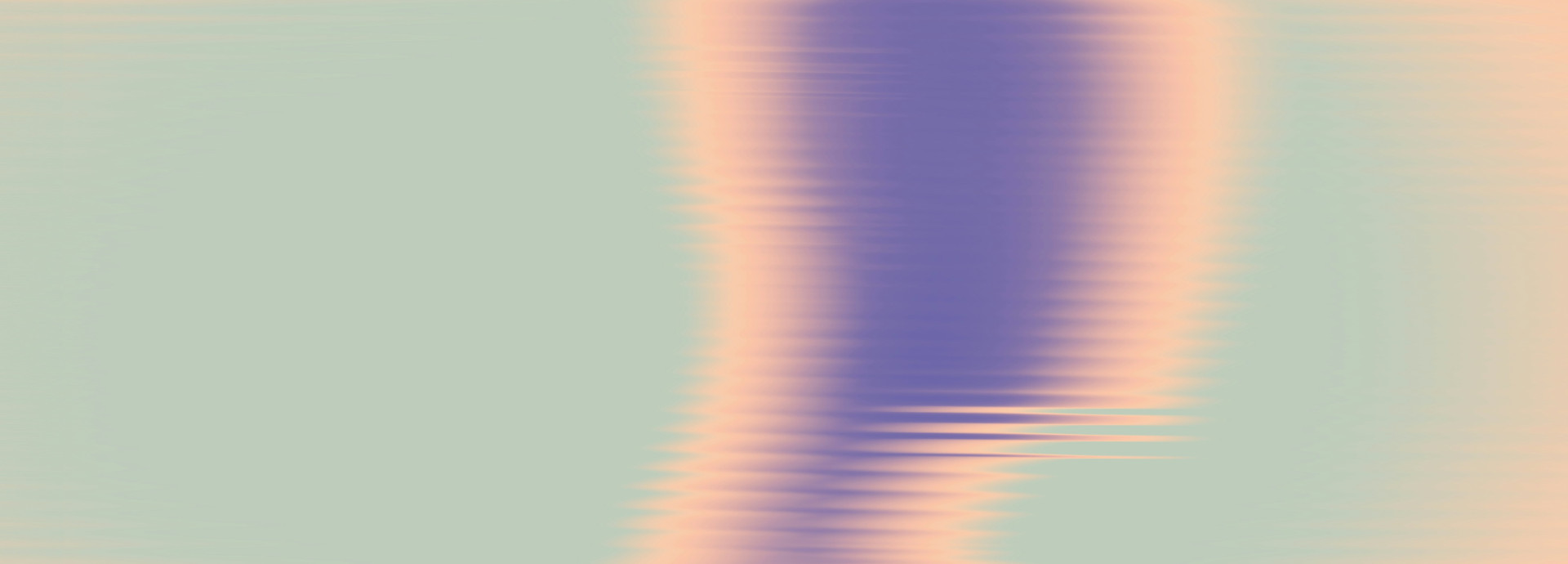 A blurry pastel figure