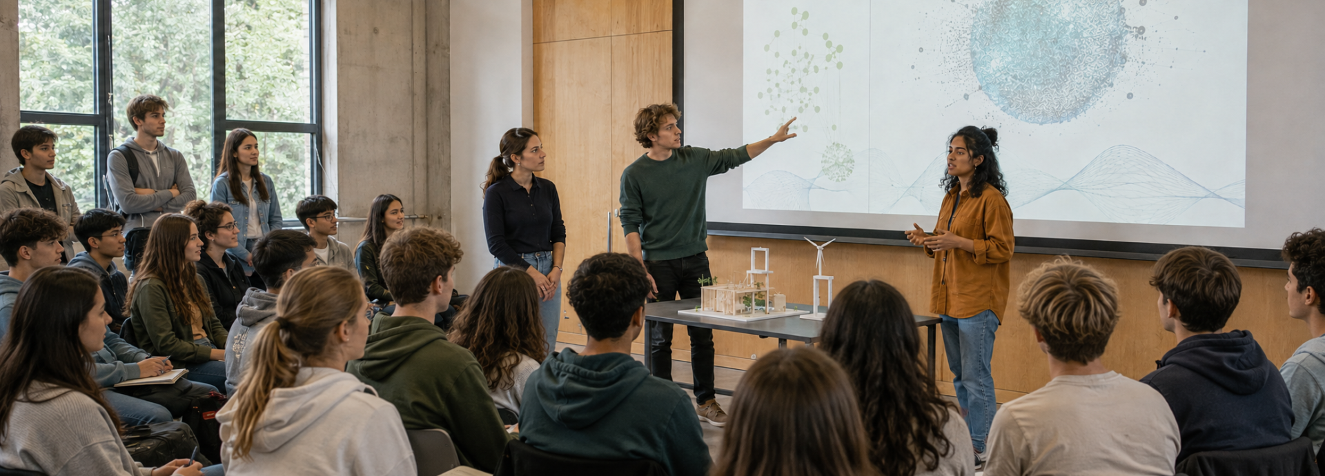Students present their research to audience of 30.
