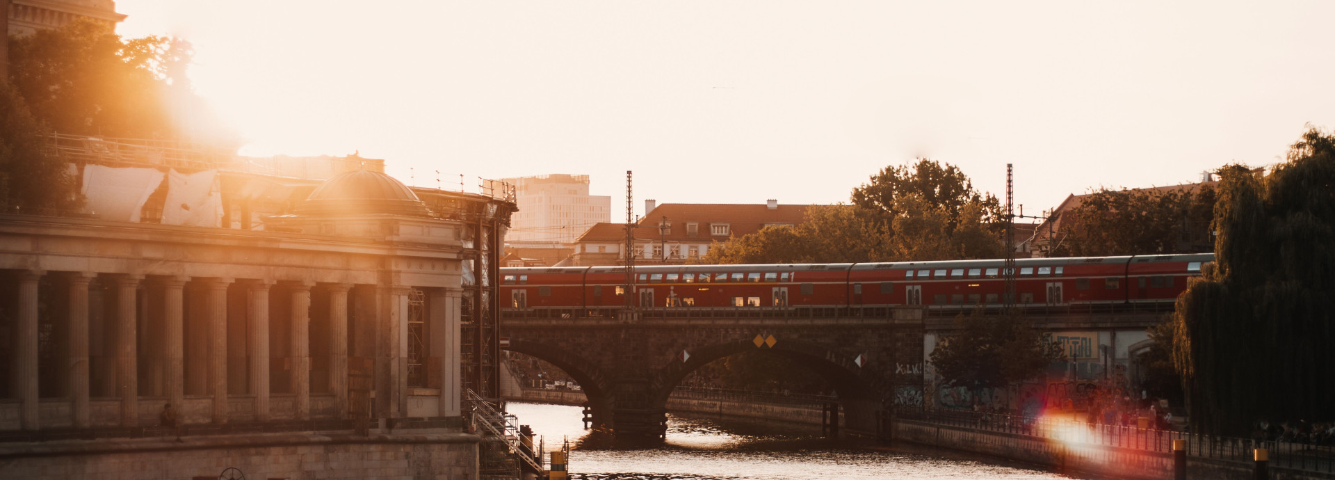 Sonnenuntergang an der Spree