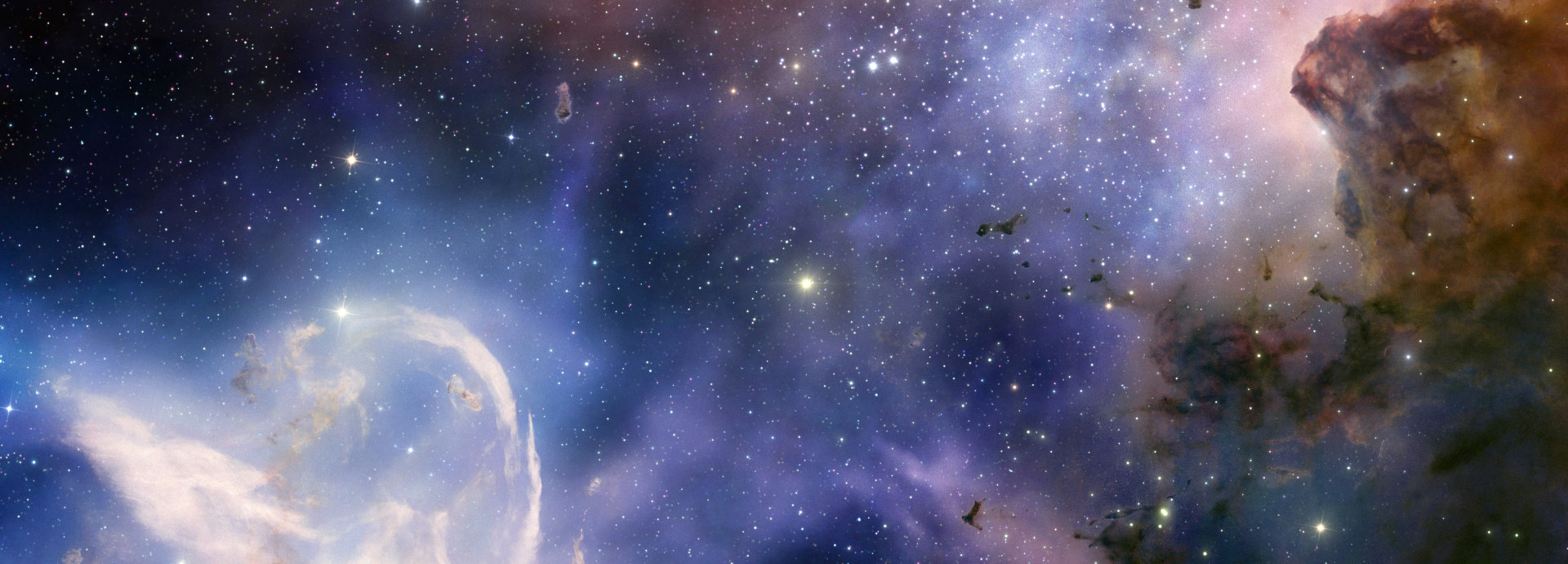 Screenshot from IMAX® 3D movie Hidden Universe showing the Carina Nebula