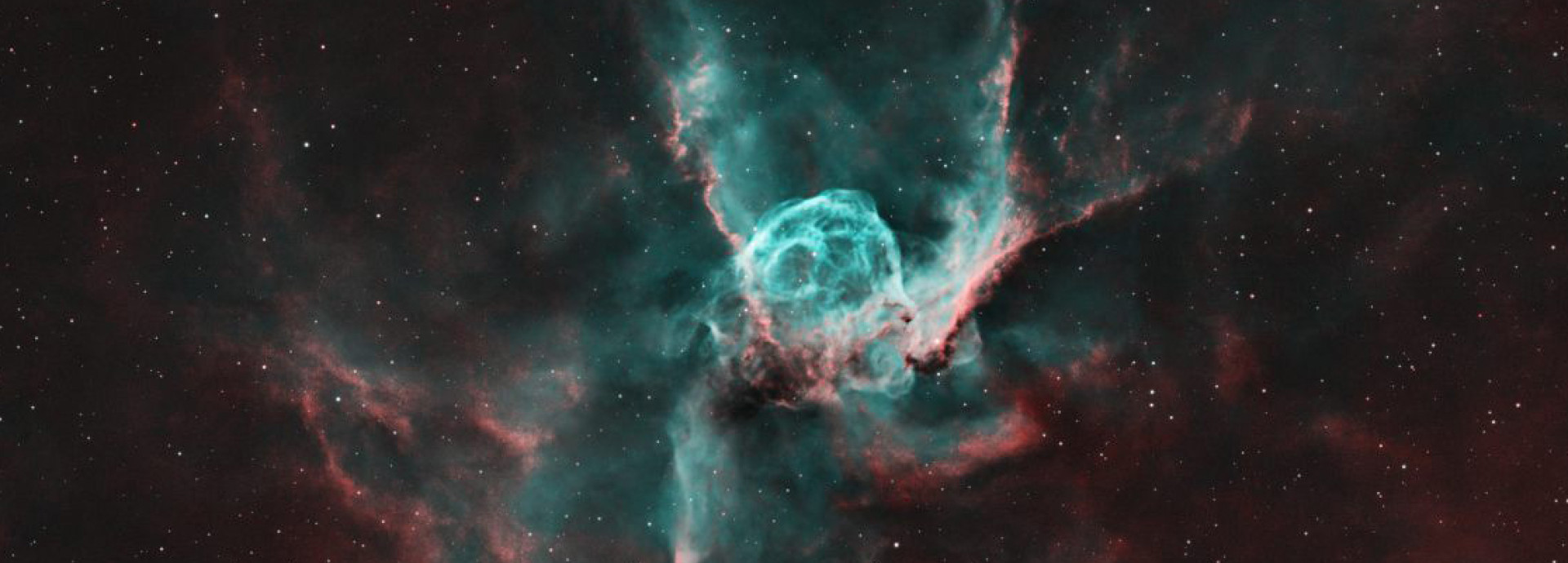 Night sky with special effect taken through telescope.