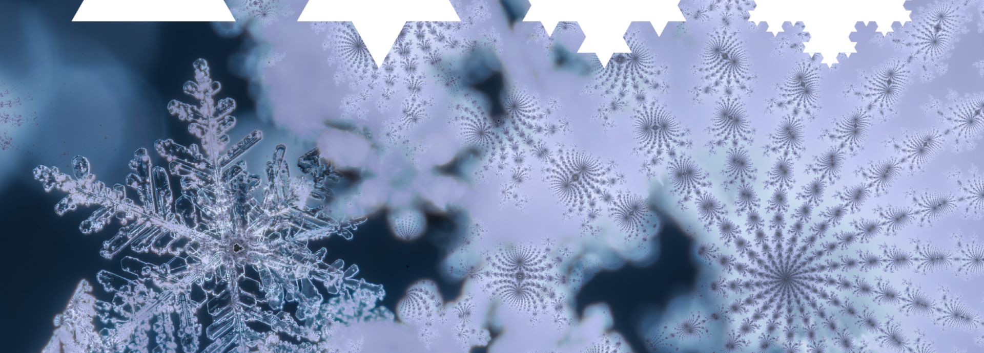 Schneeflocken und Modell