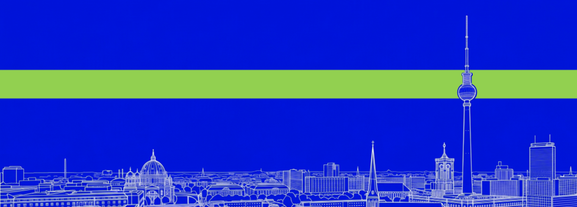 Drawing of Berlin skyline