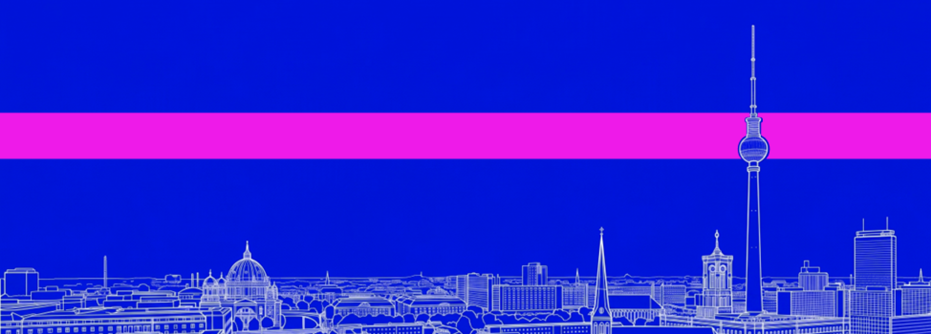 Drawing of Berlin skyline