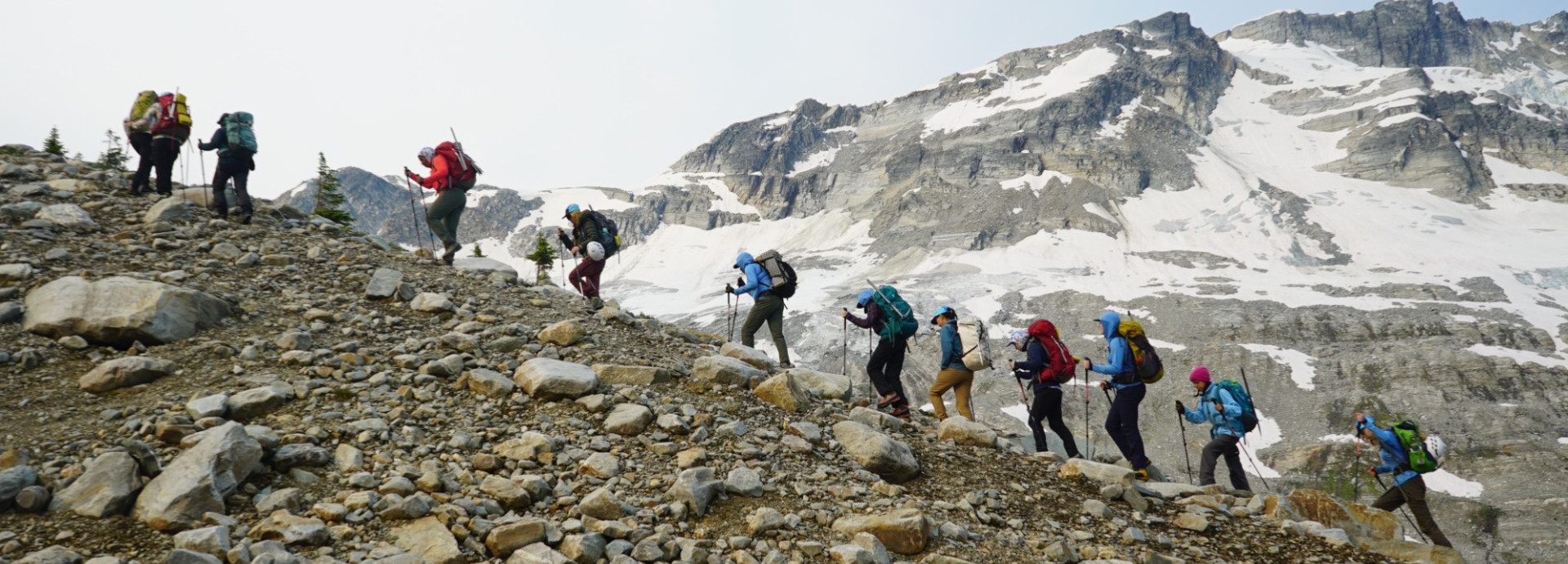 Science expedition with youth in the alpine terrain