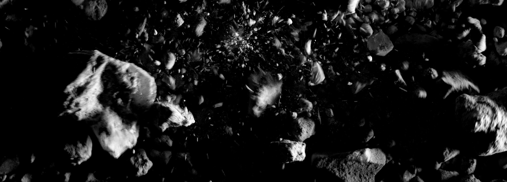 Electron microscope photography of slag
