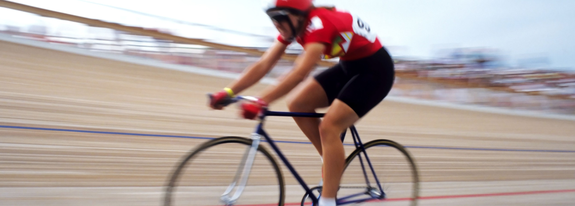 Road cyclist - moving at speed