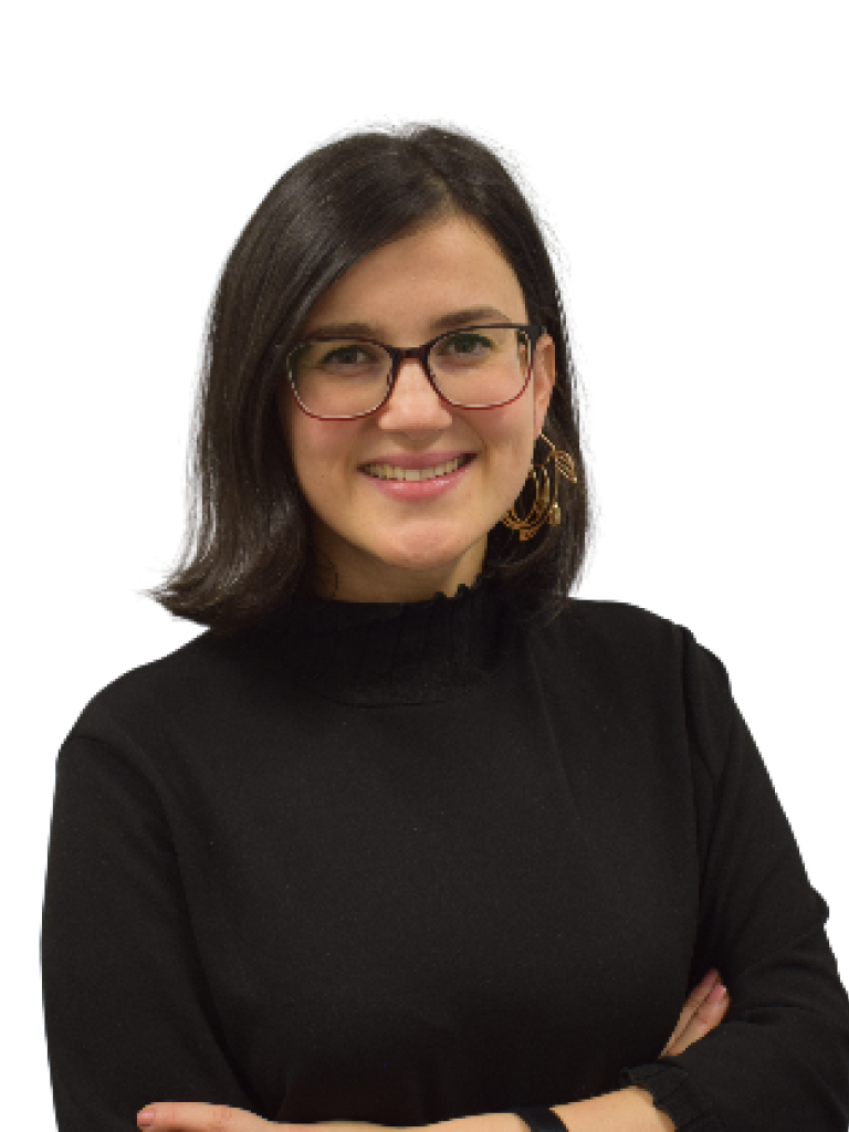 Profile Picture of a young woman wearing glasses and a black turtleneck pullover