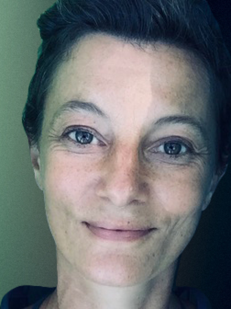 Woman smiling at camera