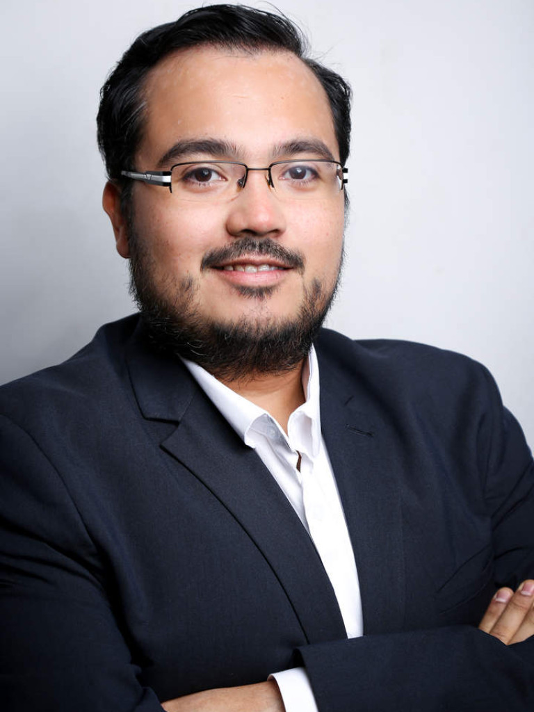Male researcher