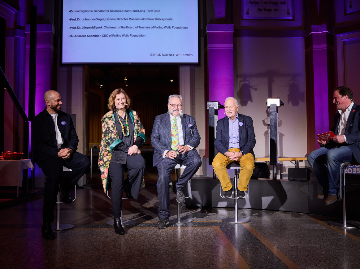 A group of panelists sit together opening Berlin Science Week 2025.