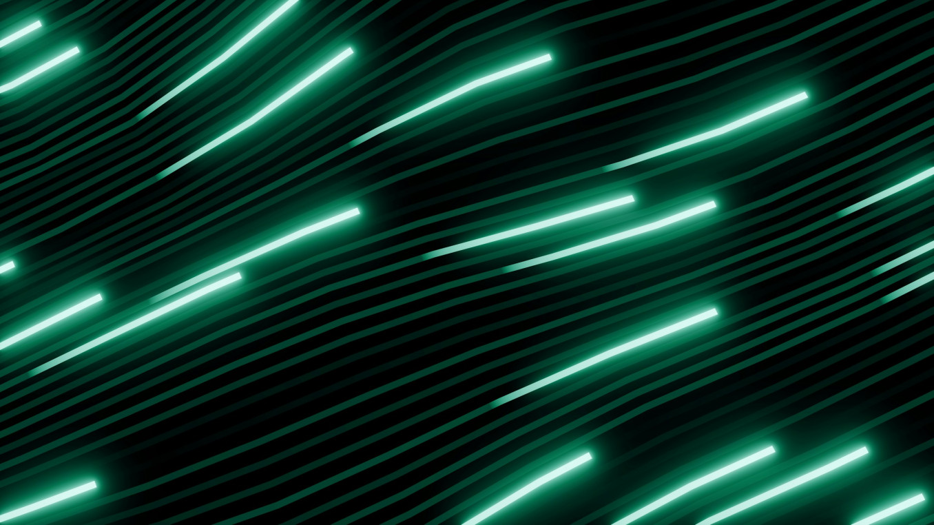 grüne neon Linien
