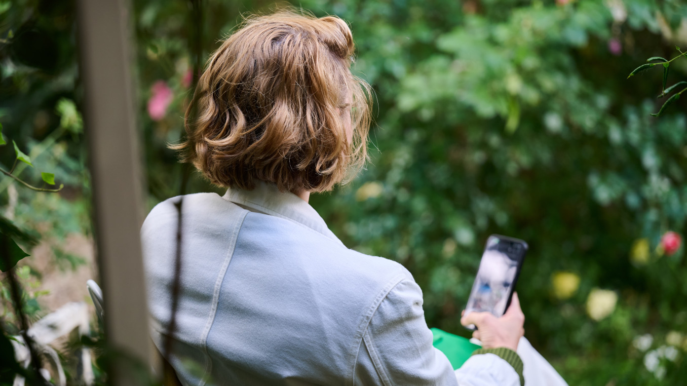 person on their phone