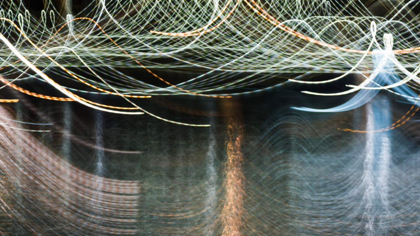 abstract lights and water