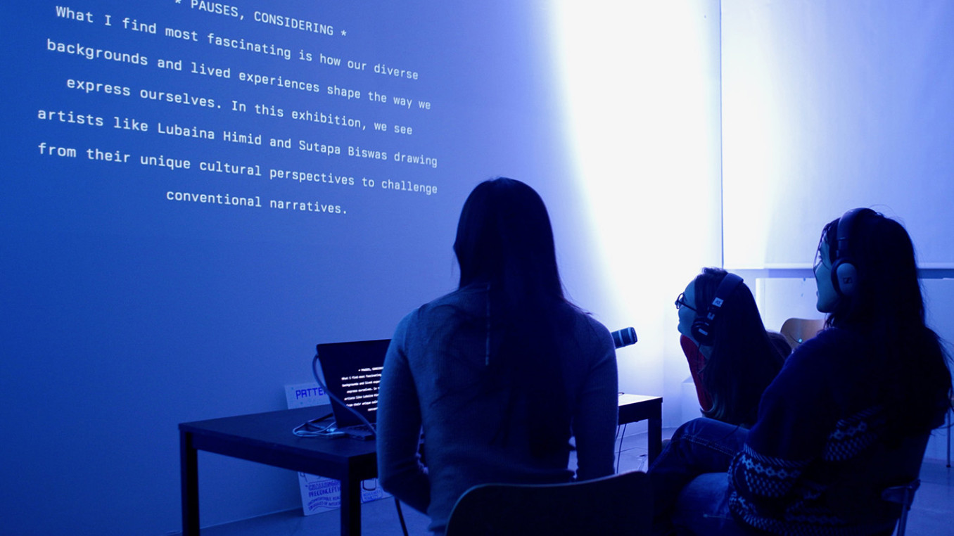 Electronic Life AI exhibition installation, Tate Britain, 2024. 