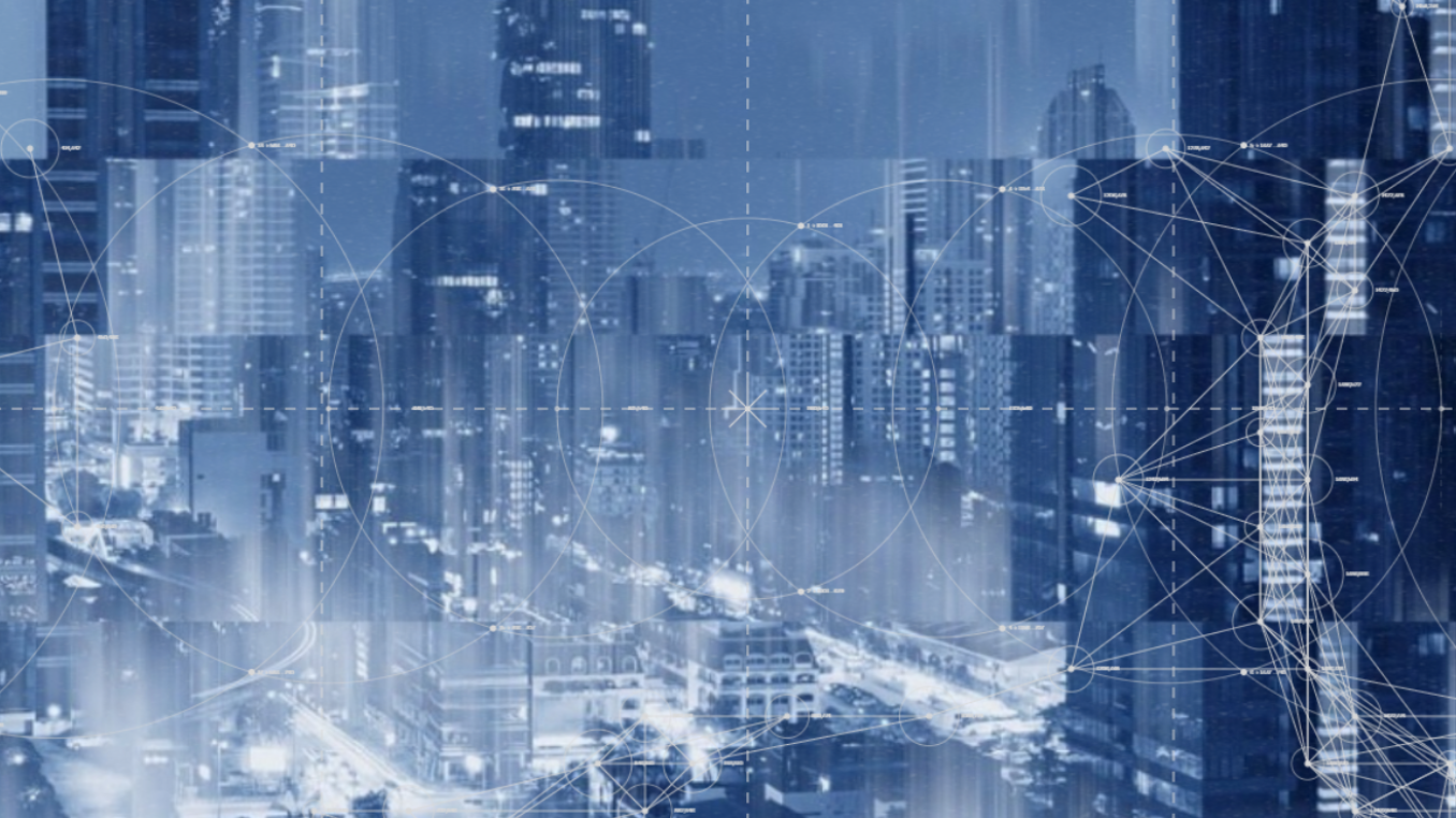 Futuristische Stadtlandschaft