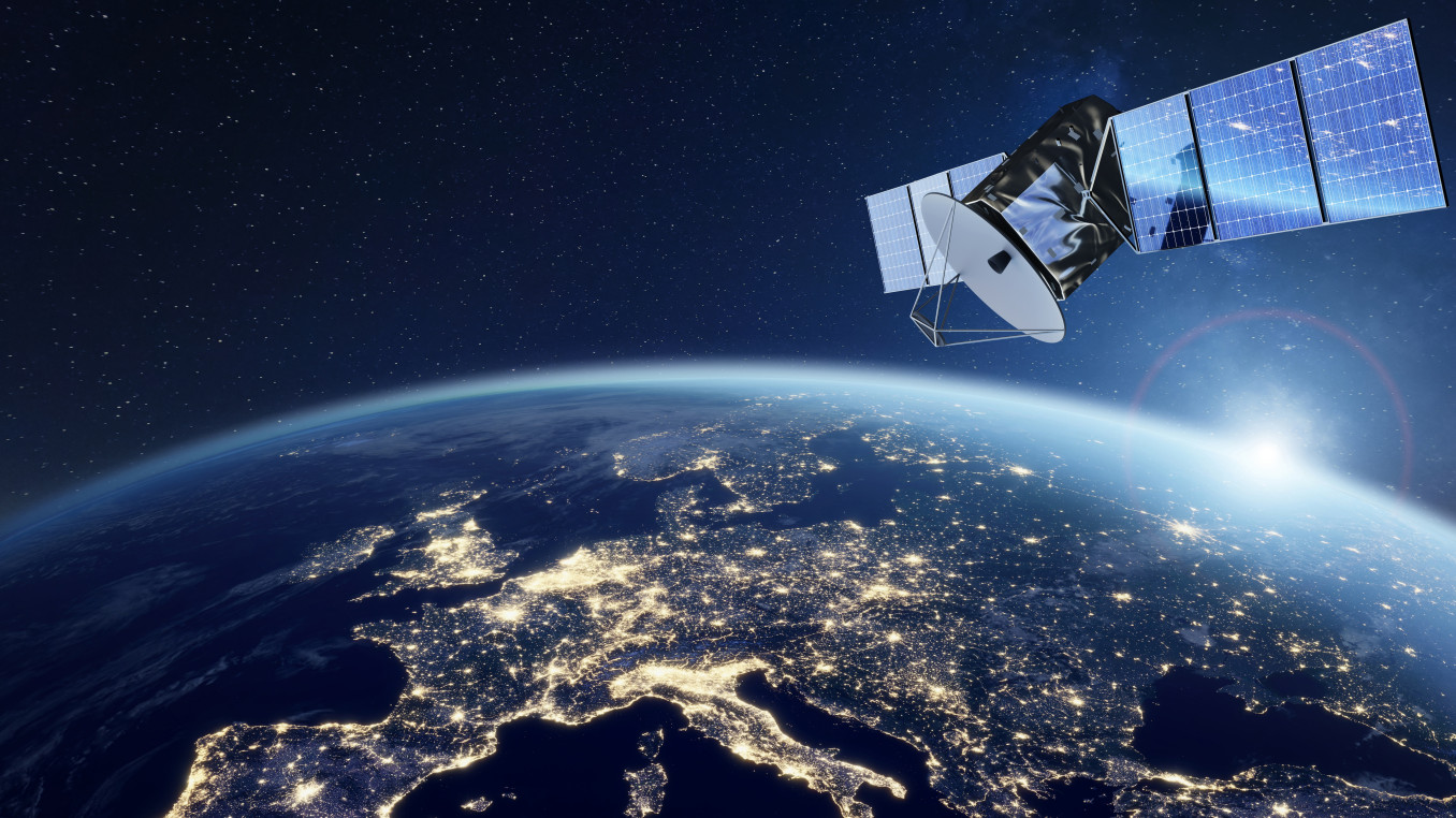 Europe as seen from a satellite